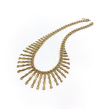 14K Gold Vintage Cleopatra Fringe Necklace Necklace Kirsten's Corner Jewelry