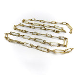 Vintage 18K Gold Tiffany & Co. Brutalist Paperclip Chain Necklace Kirsten's Corner