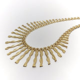 14K Gold Vintage Cleopatra Fringe Necklace Necklace Kirsten's Corner Jewelry