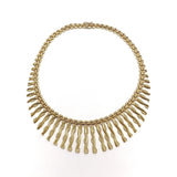 14K Gold Vintage Cleopatra Fringe Necklace Necklace Kirsten's Corner Jewelry