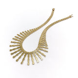 14K Gold Vintage Cleopatra Fringe Necklace Necklace Kirsten's Corner Jewelry