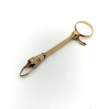 Victorian 14K Gold Mechanical Eagle Pinchers or Tongs Kirsten's Corner