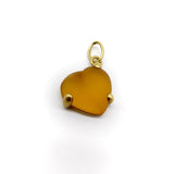 18K Gold Pomellato Frosted Heart Pendant Pendant Kirsten's Corner