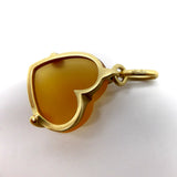 18K Gold Pomellato Frosted Heart Pendant Pendant Kirsten's Corner