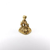 9K Gold and Bloodstone Watch Fob Pendant, circa 1906 Fob Kirsten's Corner Jewelry