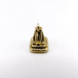 9K Gold and Bloodstone Watch Fob Pendant, Circa 1905 Fob Pendant Kirsten's Corner Jewelry