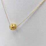 21K Gold Etruscan Revival Bead & 18K Gold Chain Necklace Necklace Kirsten's Corner Jewelry