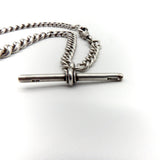 Sterling Silver Edwardian Graduated Curb Link Albert Chain Chain Kirsten's Corner