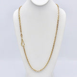 Long Vintage Heavy 14K Gold Chunky Link Chain Necklace Chain Kirsten's Corner