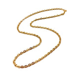 Long Vintage Heavy 14K Gold Chunky Link Chain Necklace Chain Kirsten's Corner