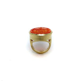14k Gold Carnelian Intaglio Signet Ring Ring Kirsten's Corner