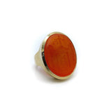 14k Gold Carnelian Intaglio Signet Ring Ring Kirsten's Corner