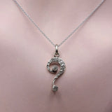 Edwardian 14K Gold and Diamond Question Mark Pendant / Charm Charm Kirsten's Corner