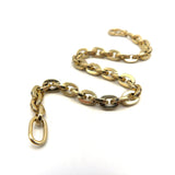 Vintage Chunky 14K Gold Squared Oval Link Bracelet Kirsten's Corner
