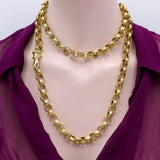 Georgian 18K Gold Muff Chain with Embellished Hand Clasp Chain Kirsten's Corner