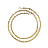 Long Vintage Heavy 14K Gold Chunky Link Chain Necklace Chain Kirsten's Corner