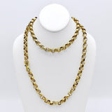 Georgian 18K Gold Muff Chain with Embellished Hand Clasp Chain Kirsten's Corner