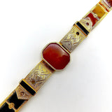 Victorian 10K Gold Scottish Hard Stone Buckle Bracelet Bracelet Kirsten's Corner