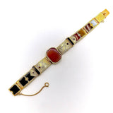 Victorian 10K Gold Scottish Hard Stone Buckle Bracelet Bracelet Kirsten's Corner