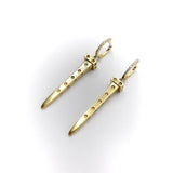 18K Gold Roberto Coin Pois Moi Chiodo Earrings with Diamonds Earrings Kirsten's Corner