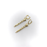 18K Gold Roberto Coin Pois Moi Chiodo Earrings with Diamonds Earrings Kirsten's Corner