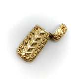 Scrolling Chevron Gold Plated Brass Match Safe or Vesta, circa 1880 Objects of Virtue Kirsten's Corner