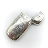 Gorham Acid Etched Sterling Silver Blue Heron Match Safe Objects of Virtue Kirsten's Corner