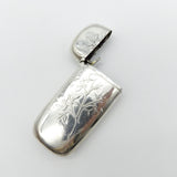 Gorham Acid Etched Sterling Silver Blue Heron Match Safe Objects of Virtue Kirsten's Corner