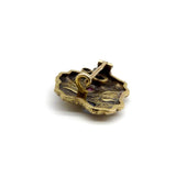 Russian 14K Gold Sapphire, Diamond, and Ruby Organic Brooch Brooch Kirsten's Corner