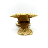 Victorian Hand Shaped Gilt Paperclip with Flowers on Sleeve Objects of Virtue Kirsten's Corner