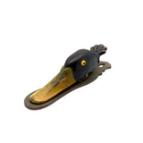 Antique Cold Painted Bronze Duck Note Holder or Paper Clip Objects of Virtue Kirsten's Corner