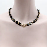 14K Rose Gold and Onyx Mourning Chain and Locket Necklaces, Pendants Kirsten's Corner