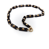 14K Rose Gold and Onyx Mourning Chain and Locket Necklaces, Pendants Kirsten's Corner