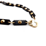 14K Rose Gold and Onyx Mourning Chain and Locket Necklaces, Pendants Kirsten's Corner