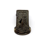 Bronze Victorian Era Paper Clip with Woman Smoking Objects of Virtue Kirsten's Corner