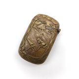 Japanese Match Safe with Farmers in Rainstorm Objects of Virtue Kirsten's Corner