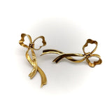 18K Gold Tiffany & Co. Elongated Ribbon Earrings Earrings Kirsten's Corner