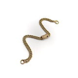 14K Gold Watch Chain Bracelet with Slide Bracelet Kirsten's Corner