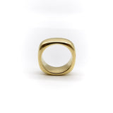 18K Gold Tiffany & Co. Thick Squared Band Ring Kirsten's Corner
