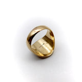 18K Gold Signet Ring with Heraldic Shield Ring Kirsten's Corner