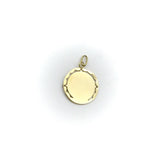 18K Gold Art Nouveau Pendant of Woman with Diamond Accents Pendant Kirsten's Corner