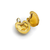 18K Gold Figural Perched Eagle Locket with Diamond locket Kirsten's Corner