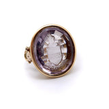 Victorian Amethyst Intaglio 14K Gold Signet Ring Ring Kirsten's Corner