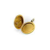 18K Gold Eagle Locket with Ocean Landscape locket Kirsten's Corner