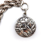 Margot De Taxco Zodiac Sterling Silver Gemeni Pendant Medallion Charm Kirsten's Corner Jewelry