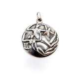 Margot De Taxco Zodiac Sterling Silver Gemeni Pendant Medallion Charm Kirsten's Corner Jewelry