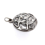 Margot De Taxco Zodiac Sterling Silver Gemeni Pendant Medallion Charm Kirsten's Corner Jewelry