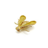 18K Gold & Diamond Chaumet Bee Brooch or Pendant Brooch Kirsten's Corner Jewelry