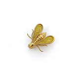 18K Gold & Diamond Chaumet Bee Brooch or Pendant Brooch Kirsten's Corner Jewelry