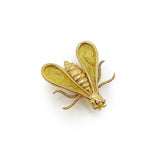 18K Gold & Diamond Chaumet Bee Brooch or Pendant Brooch Kirsten's Corner Jewelry